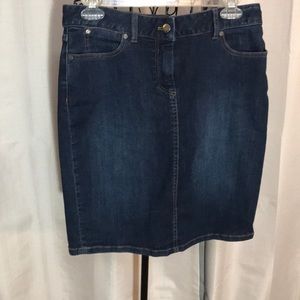 Talbot’s size 6P denim skirt.  $32